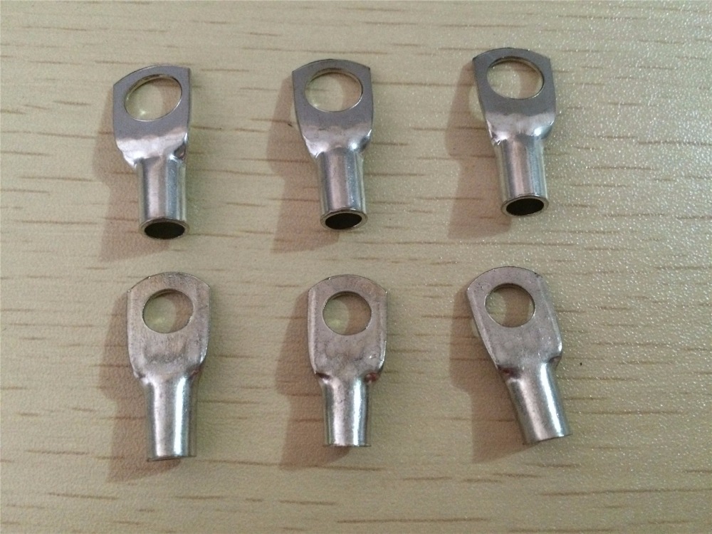 100pcs SC10-6 SC10-8 SC10-10 Tin Plated Copper Cable lugs Terminal Connector Copper cable terminal Snapshot