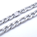 100% Solid Stainless Steel Necklace 15MM Width 20''-36'' Inches Heavy Men Fashion Jewelry T and CO Figaro Chain Masculine Choker