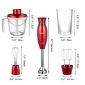 Multifunctional 5-in-1 stainless steel blade Hand Stick Blender Mixer Vegetable Meat Grinder 32oz Smoothie Cup And Chopper Whisk