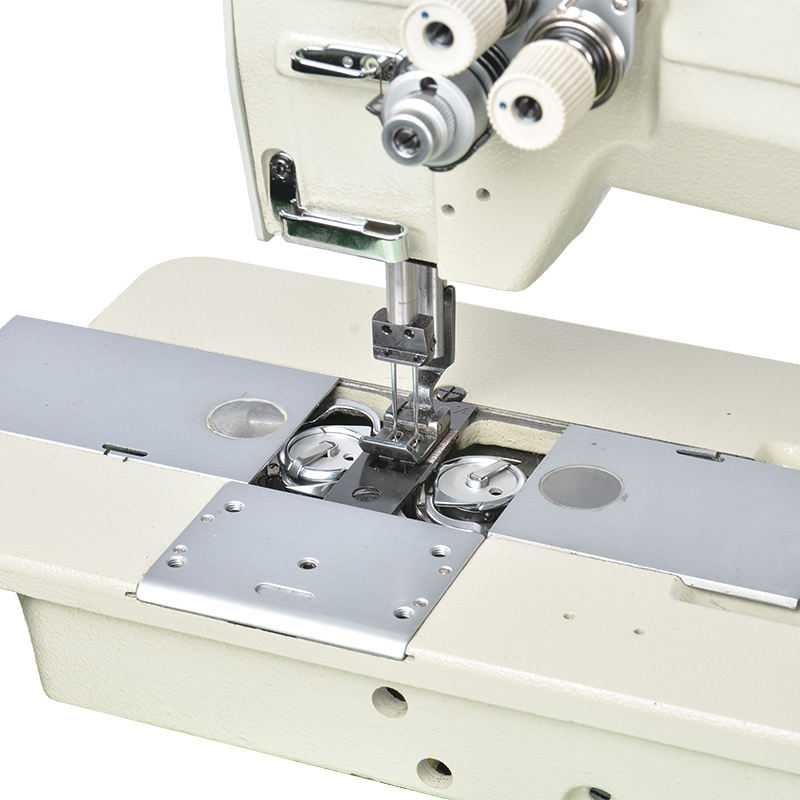 842 Wholesale Price Double Needle Flat Bed Automatic Compound Fe (1)