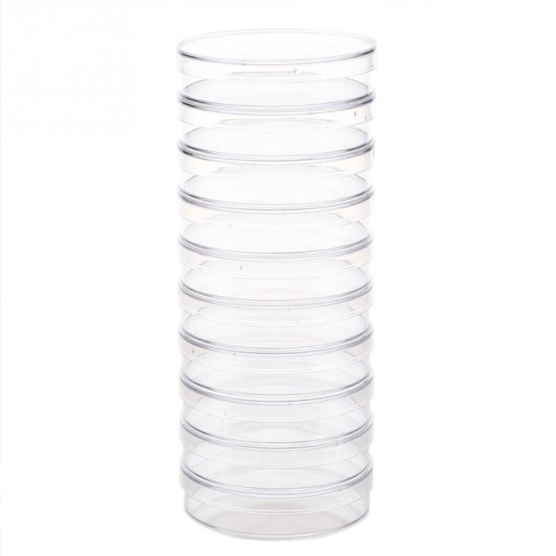 10pcs 100mm Clear Petri Dishes Affordable For microorganisms Cell Clear Sterile Chemical Instrument Drop Shipping