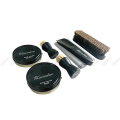 Sunvo Leather Shoe Brush Care Kit Portable Shoehorn Shoe Polish Cleaner for Leather Shoes Cleaning Nourishing Polishing Tool