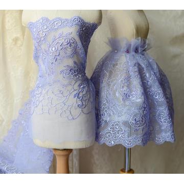 2 Meters 14cm Width Popular Lavender Lace Trims Costume Decorative Lace Applique Trimming