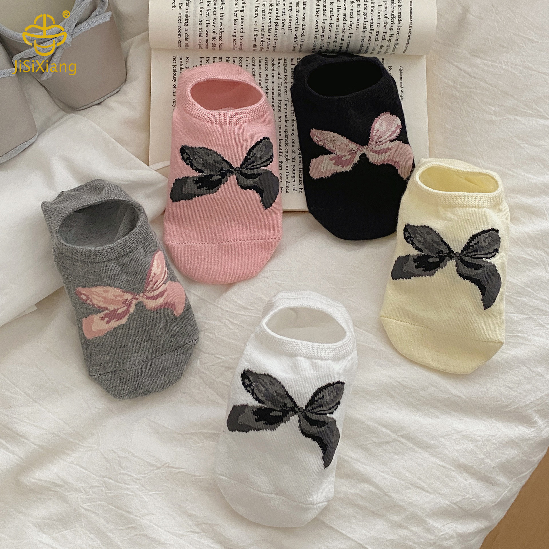 Korean version of the bow invisible socks