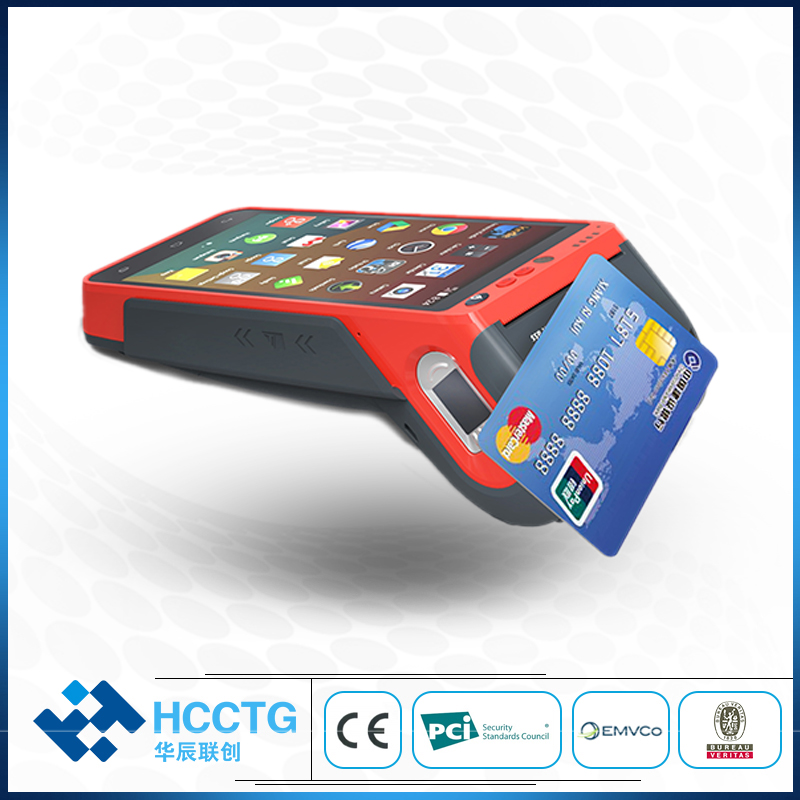4G/Wifi/Bluetooth MSR & IC & NFC & 2D Scanner Android POS Terminal with Printer Z100 with PCI EMV certificate