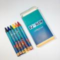 Factory colorful 6 wax crayon set