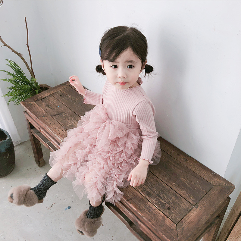 MILANCEl Autumn Girls Dress Ball Gown Girls Party Dresses Long Sleeve Kids Clothing Tutu Dress for Girls Clothes