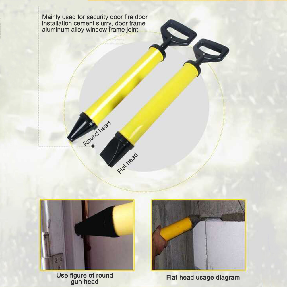 Cement Caulking Gun Pointing Brick Grout Mortar Nozzles Caulking Gun Hand Tool Set Aiming Mortar Sprayer Drill Bit Tool Set