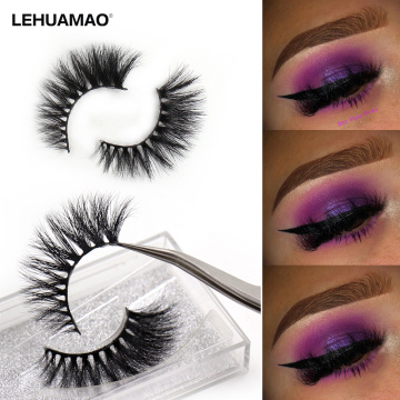 LEHUAMAO 3D Mink Eyelashes Luxury Handmade Mink Lashes Natural Long Eye Lashes Fluffy False Lash Eye Popular eyelashes D21