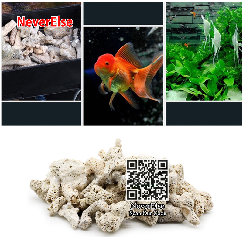 500Gram Filter Media Coral Shell Bone Stone Aquarium Replace Filtration Materials Fish Tank Clean Water Filter Pump Accessories