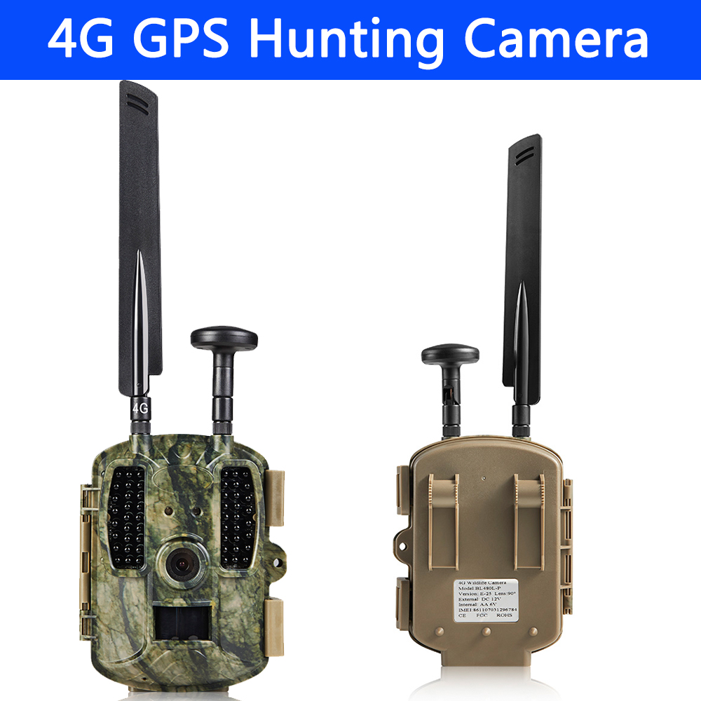 BOBLOV 4G GPS Hunting Camera Infrared Night Vision Hunting Cameras Trail Wildlife Hunter Cam Scouting Chasse Photo Traps MMS GSM