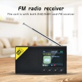 Portable Bluetooth Digital Radio DAB/DAB+ and FM Receiver Rechargeable Lightweight Home Desktop Radio 2.4-inch LCD Time Clock
