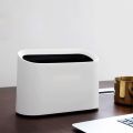 Mini Trash Can Waste Bin Desktop Garbage Trash Can Home Rubbish Can Roll Swing With Lid Desk Storage Box