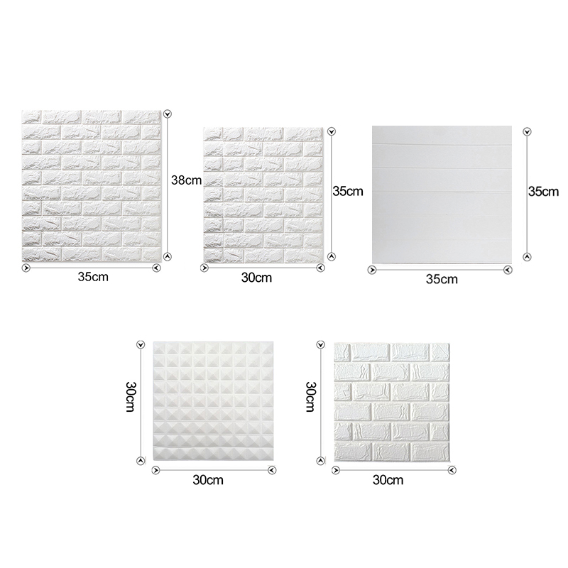 3D Wall Paper Brick stone pattern Wall Stickers DIY Decor Self-Adhesive Waterproof Wallpaper For Kids Room Bedroom Walltickers
