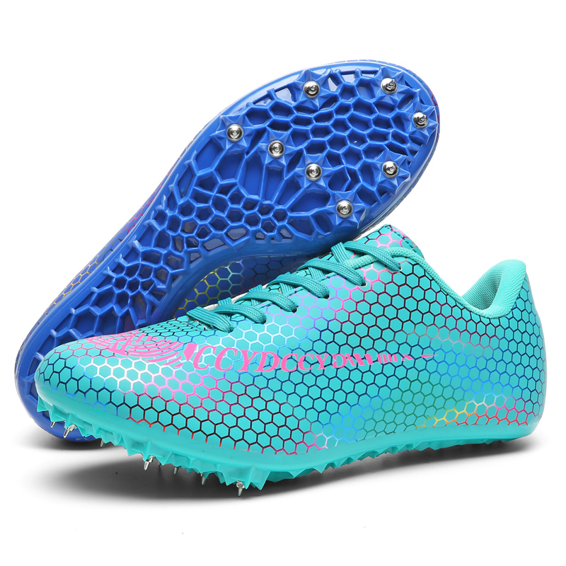 Track Shoes Spikes Mens Womens Distance Running Sneakers Athletic Sprinting Track and Field Racing Shoes with Spikes Boys Girls
