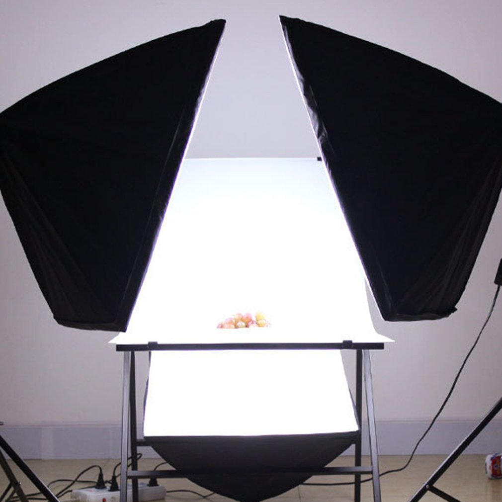 Shooting Table Softbox Light Stand Continuous Camera Kit for Photo Studio Product Portrait and Video Shoot Photography