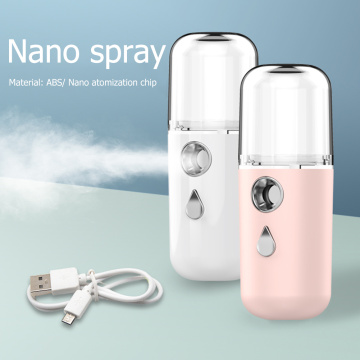 Mini Portable 30ml Humidifier Diffuser Nano USB Face Mist Sprayer Facial Body Nebulizer For Home Skin Care Humidifier Instrument