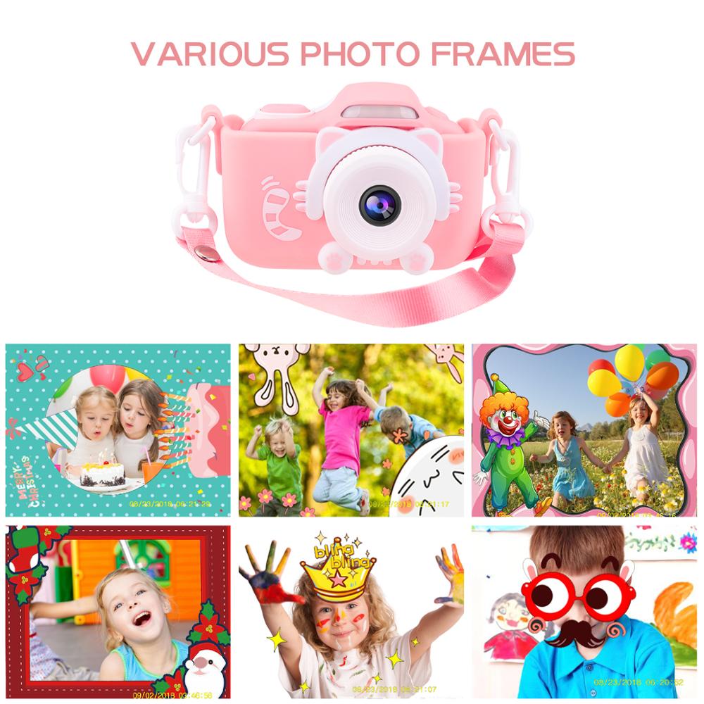 Smart Kids Camera With WIFI connection camera child 2" IPS Screen children toys 12MP Shockproof Case soft toys for girls