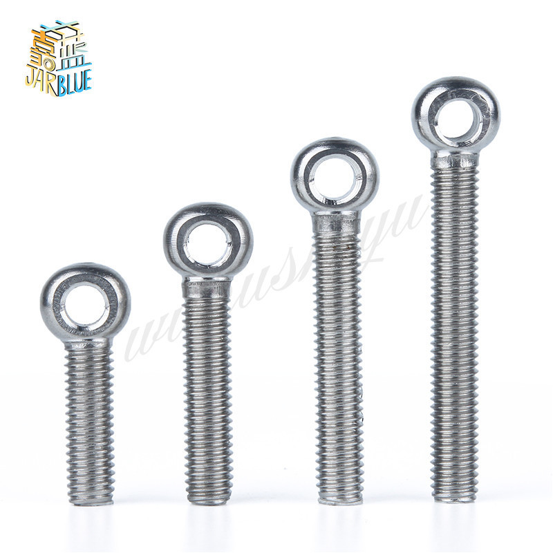 M8 304 Stainless Steel Metric Thread Wing Hinge Screw Eye Bolt Stud Articulated Anchor Bolt Fasterner
