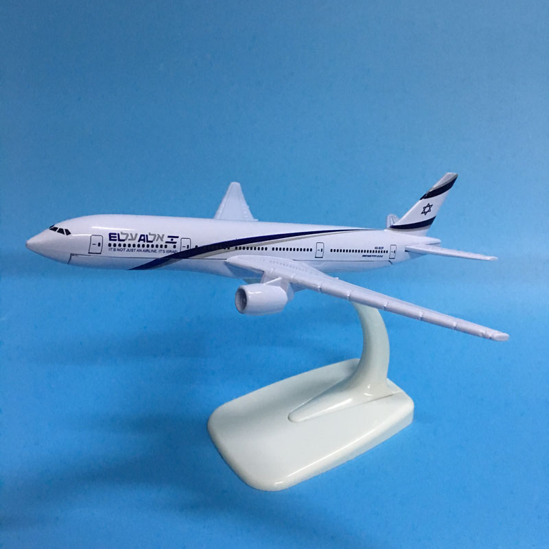 JASON TUTU 16cm Plane Model Airplane Model Israel Boeing B777 Aircraft Model 1:400 Diecast Metal Airplanes Plane Toys Gift Gift