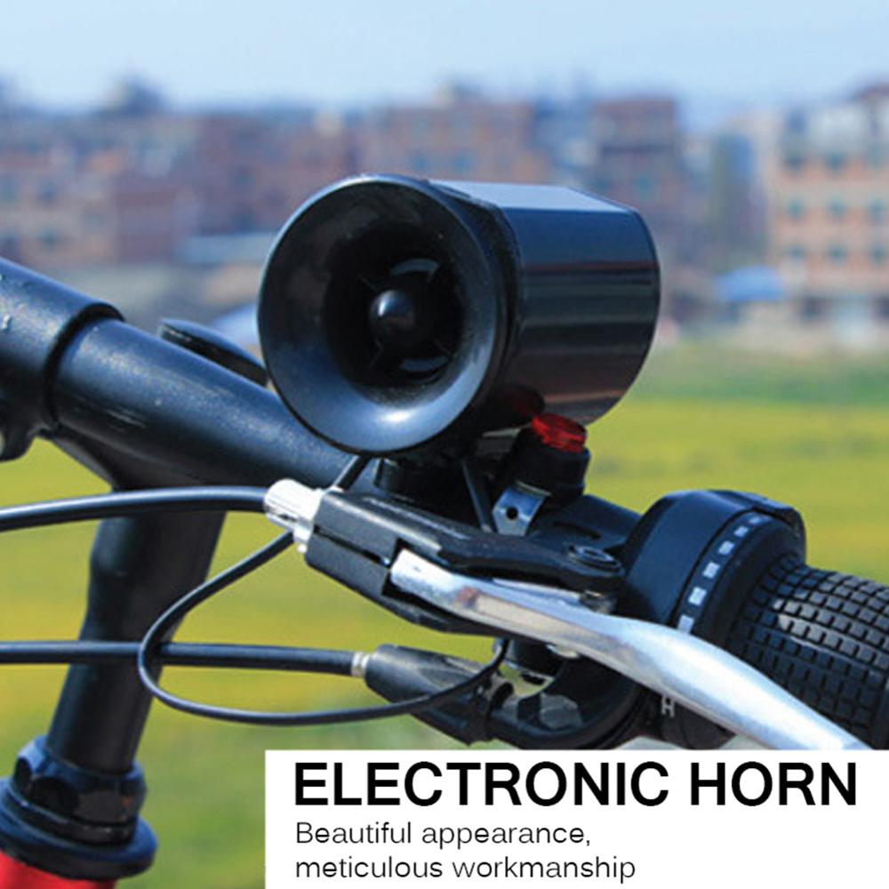 Bicycle Horn 6-sound Bike Super-Loud Electronic Siren Horn Bell Ring Alarm Speaker Waterproof Cycling Safety Bicycle Accessories