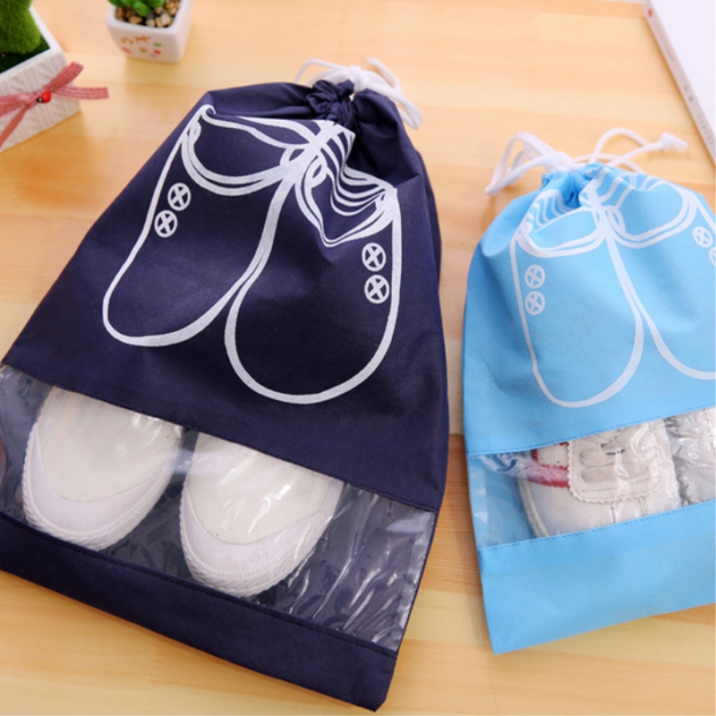 Sport Gym Bag Waterproof Shoes Bag Portable Drawstring Bag Non-Woven Organizador Fitness Gymnastic Basketball Football Shoes Bag