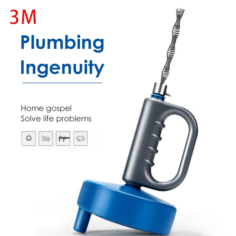 3M Kitchen Toilet Sewer Blockage Hand Tool Pipe Dredger Drains Dredge Cleaning Unblock tool Sewer dredge