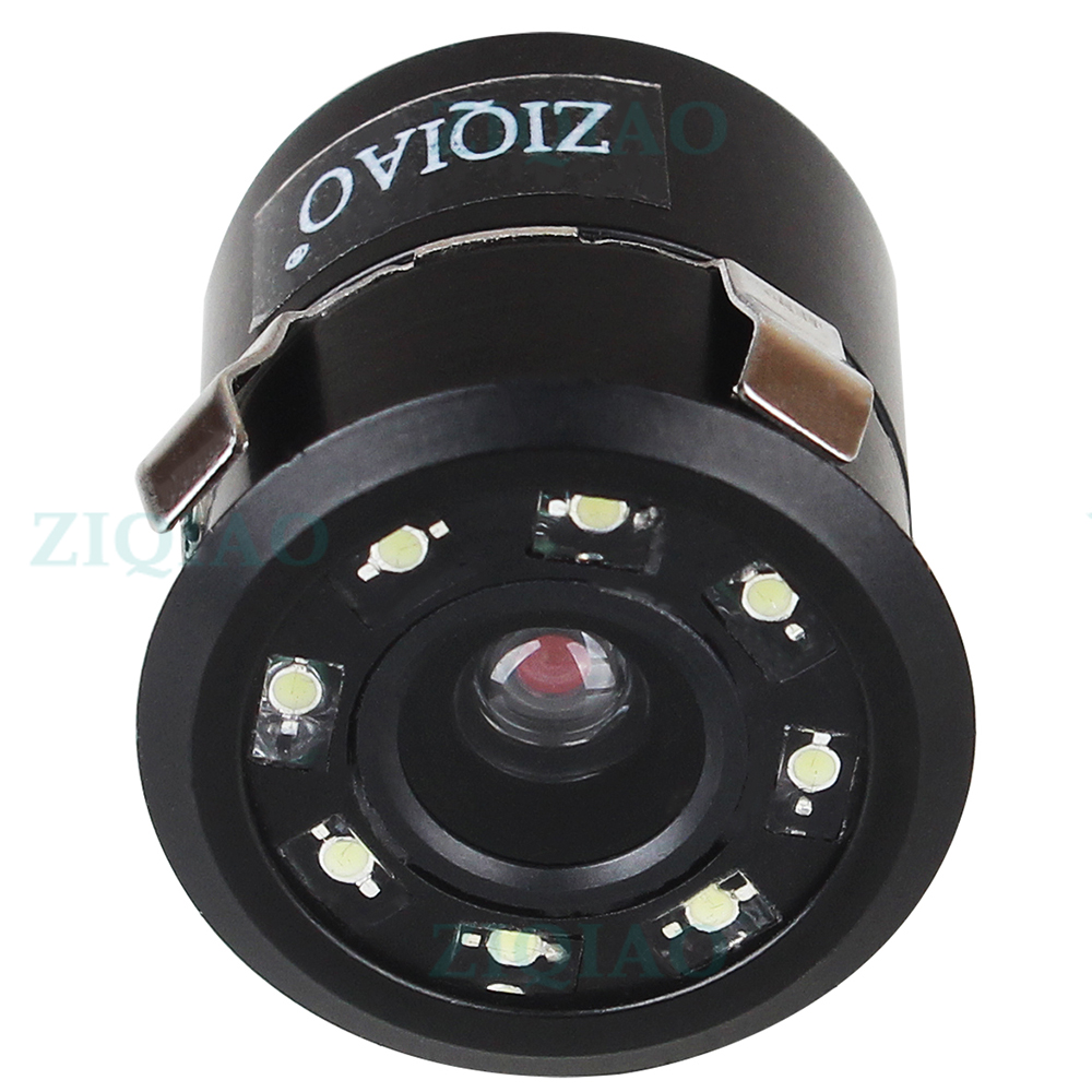 ZIQIAO Car Reversing Rear View Camera 8 LED Night Vision Parking Backup Camera HS017