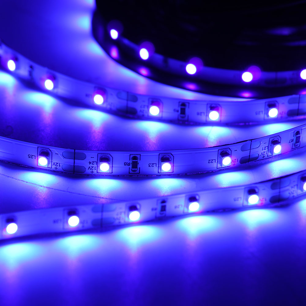 5m 12V UV LED Strip SMD 5050 3528 2835 Black Flexible LED light 60leds/m Ultraviolet Ray Tape Lamp