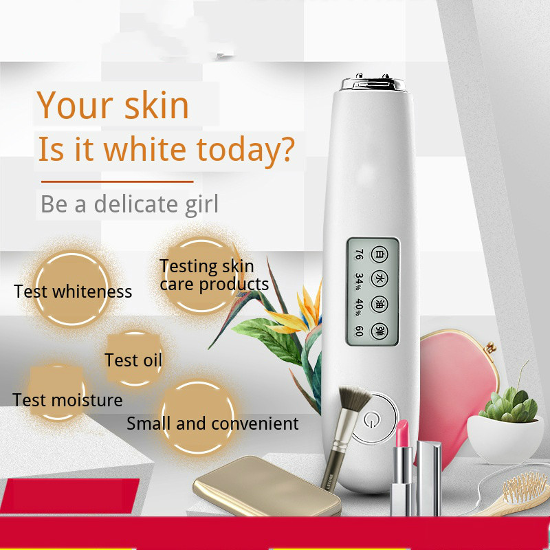Skin Analyzer Smart Water And Oil Wireless With LCD Screen Can Detecting Fairness Of Skin And Facial Elasticity Beauty Star