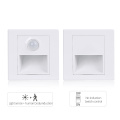 Recessed In Motion Sensor Stair Wall Lamp 15W 110V 220V Indoor Home Bathroom Kitchen PIR Infrared Induction Night Lighting Lamp