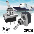 Car Boat Marine Switches 1 Pair 12V 25A ON OFF Toggle Switch Waterproof Flick Switches Heavy Duty Spade Terminals