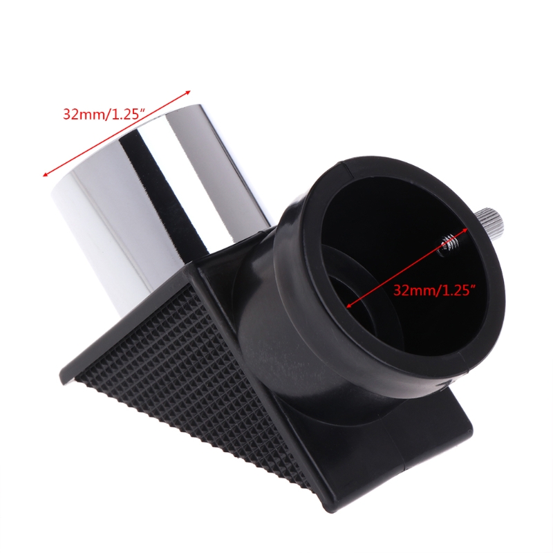 Telescope Mirror Erecting 1.25" 90 Degrees Zenith Diagonal Adapter Positive Prism Optic Astronomical Eyepiece Accessories