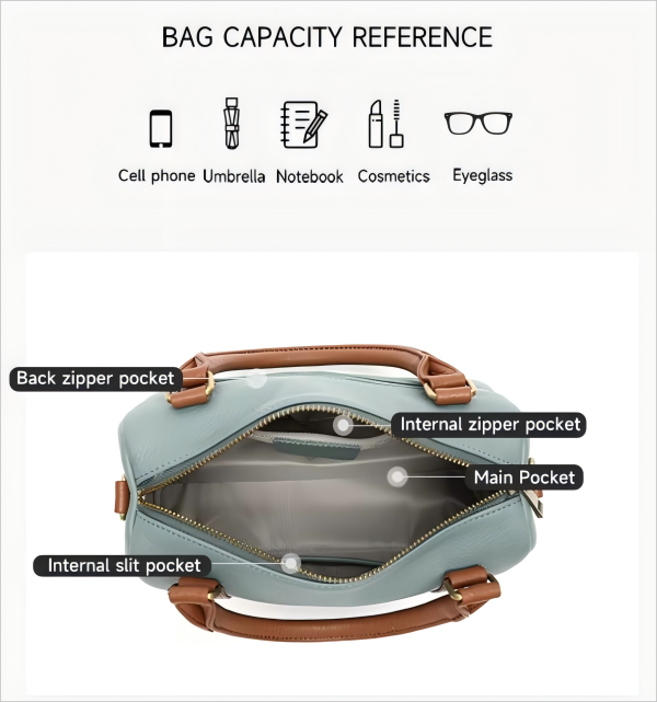 Fashionable commuter lady's crossbody bag