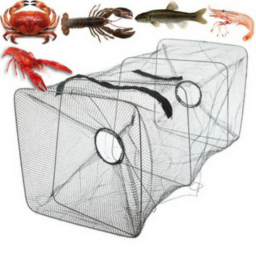 Fish Trap Net Fishing Gear Crab Prawn Shrimp Crayfish Easy Take Out the Fish Lobster Crawdad Foldable J25