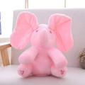 Baby Plush Stuffed Toys Plush Toys Animals Elephant Rabbit Soft Stuffed Animals Music Doll Children Girl Gifts Sleeping Toy 30cm