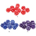 10pcs 12 Sided Dice D12 Polyhedral Dice Family Party D&D RPG Board Game Accessories Pub Club Game Acrylic Dice