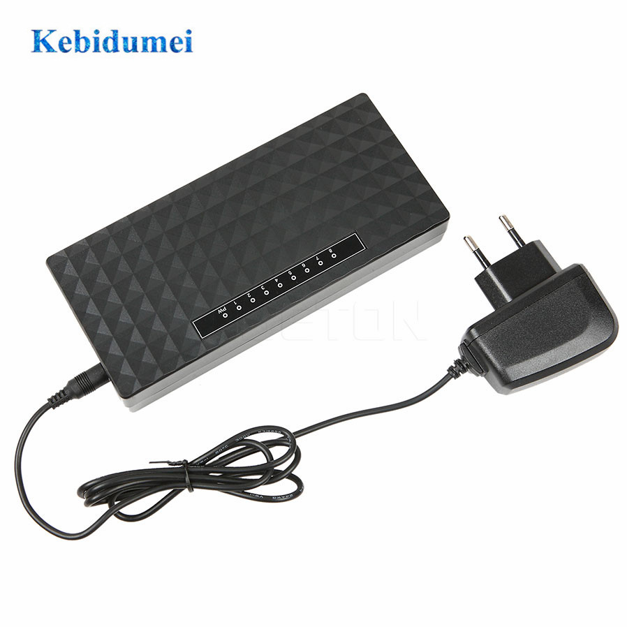 Hotest Fast Ethernet Smart Switcher with Power Adapter RJ45 8 Ports High Performance Gigabit Network Switch 10/100/1000M