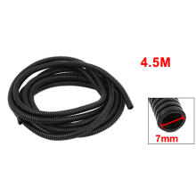 Uxcell 7mmx10mm Size 4.5m Long Black Flexible Insulated Polyethylene Corrugated Tube Hose Pipe for Wire Tubing Hot Sale