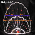 6inch Pageant Crowns With Red Diamond