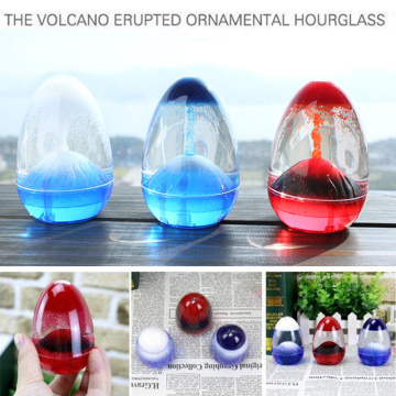 Home Decor Liquid Oil Hourglass Volcano Sand Watch Craft Ornaments Home Decoration Accessories Wedding Gifts for Guests