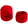 red star hat scarf