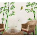 Nature Green Bamboo Forest Wall Sticker PVC Removable Plane Plant Mural Home Decor Wall Decal For Living Room Bedroom Decoration