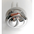 38mm Toilet Dual Flush Round Head Push Button Electroplating Water Tank Valve