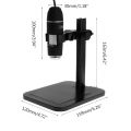 1600X 8LED USB Digital Microscope Magnifier Camera Endoscope with Ruler Bracket