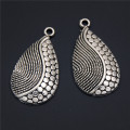 15PCS Retro Zinc Alloy Water Drop Shape Bead Charms Pendants For DIY Jewelry Accessories A2327