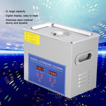 3L Stainless Steel Mechanical Ultrasonic Cleaner 120W Bath Heated and Timer Cleaning Tank Machine with Basket For Jewelry Watch