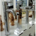 Single lever curved mouth heightened basin mixer taps