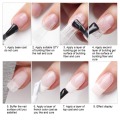 Fiberglass Nail Form for Nail Art Quick Extension White Acrylic Tips for Poly Builder UV Gel DIY Salon Tool Clips Silk Wraps