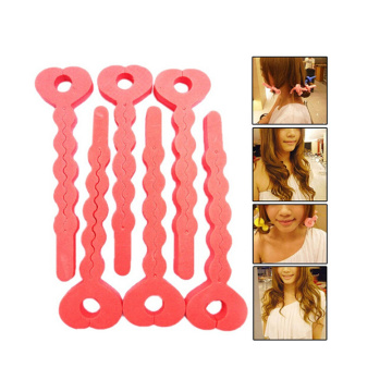 6Pcs/lot Sponge Curler Hair Rollers Soft Foam Sponge Hair Curlers Tools Strip Salon Hair Style Tools